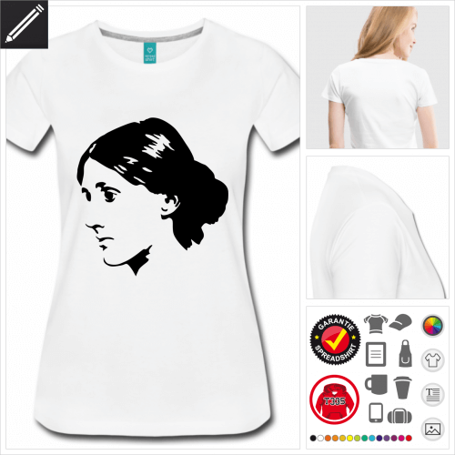 Frauen Virginia Woolf T-Shirt zu gestalten