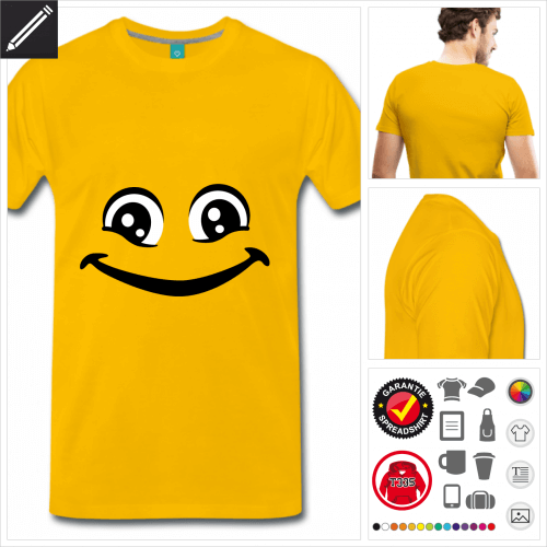 basic Smiley T-Shirt zu gestalten