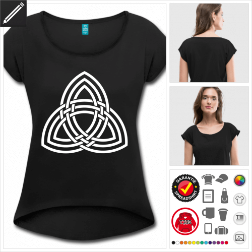 Frauen Keltisches Symbol T-Shirt online gestalten