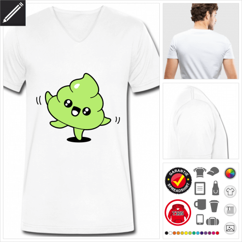 basic Kot kawaii T-Shirt selbst gestalten. Online Druckerei