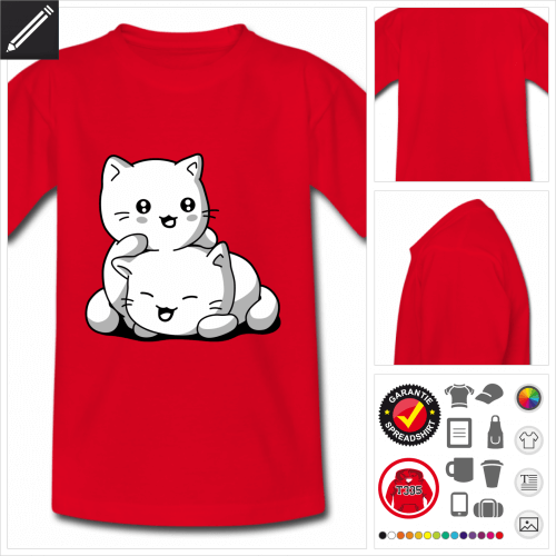 rotes Kätzchen T-Shirt personalisieren
