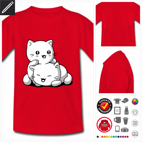 rotes Kätzchen T-Shirt selbst gestalten