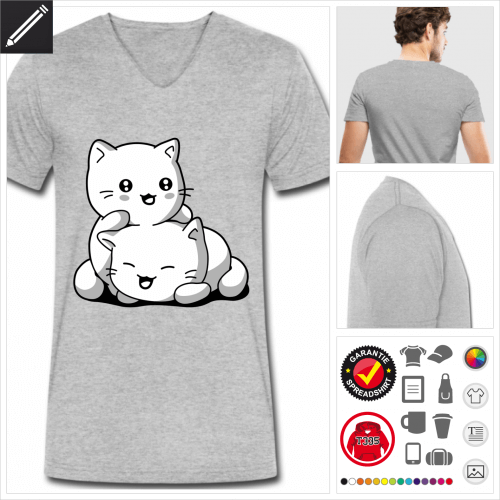 basic Katzen T-Shirt online gestalten