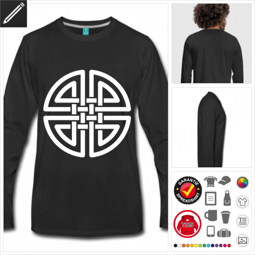 Keltisches Symbol T-Shirt selbst gestalten. Online Druckerei