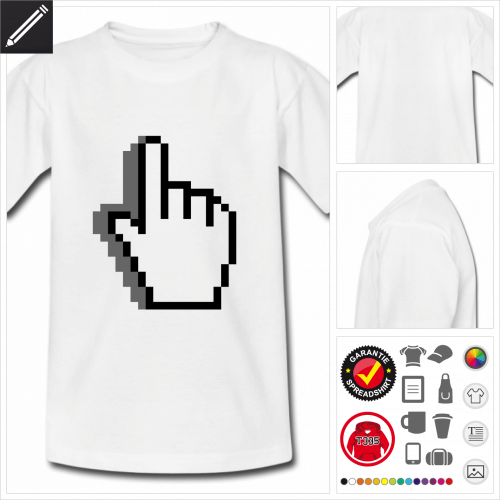 Kinder Computer T-Shirt online Druckerei, höhe Qualität