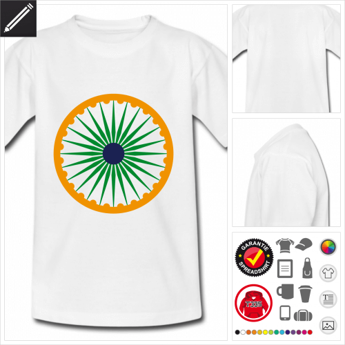 Kinder Indien T-Shirt personalisieren