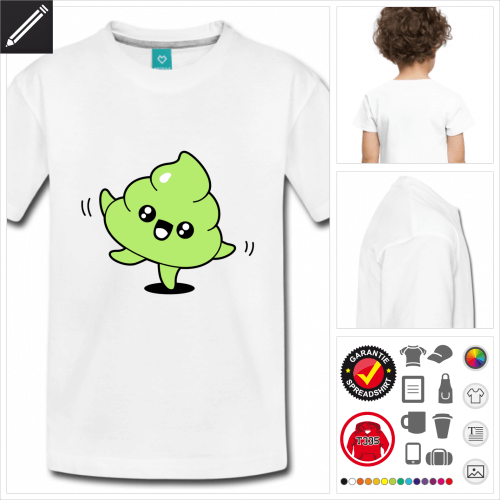 Kinder Kot emoji T-Shirt zu gestalten