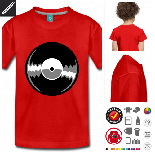 Kinder Muzik T-Shirt selbst gestalten. Online Druckerei