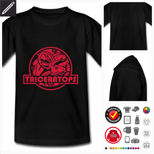 Triceratops Logo T-Shirt selbst gestalten