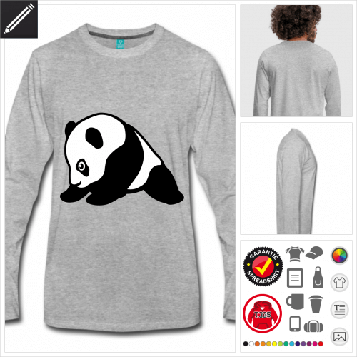 Lustiger Panda T-Shirt personalisieren