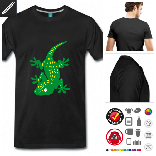 Reptilien T-Shirt selbst gestalten. Online Druckerei