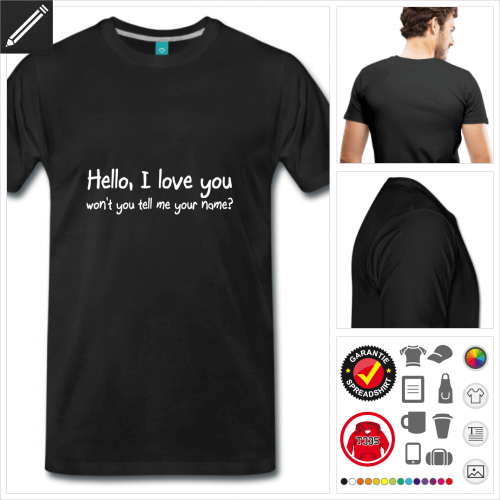 Männer Sprüche T-Shirt online Druckerei, höhe Qualität
