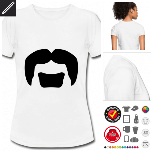 Moustache T-Shirt online zu gestalten