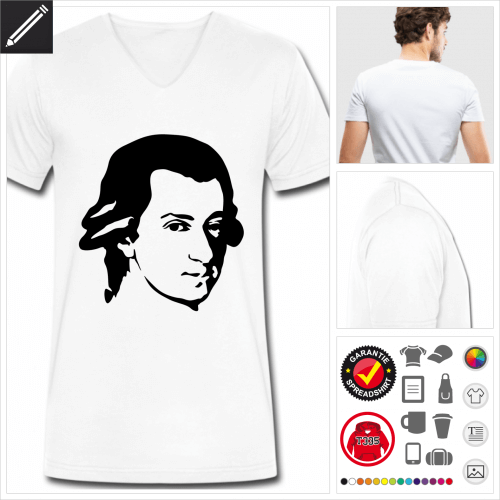 Mozart T-Shirt online gestalten