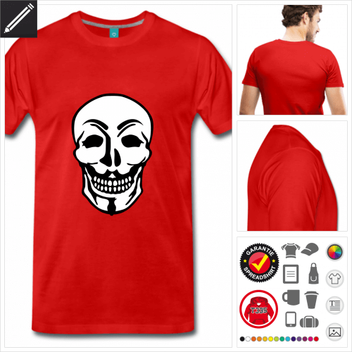 rotes Anonymous T-Shirt online zu gestalten