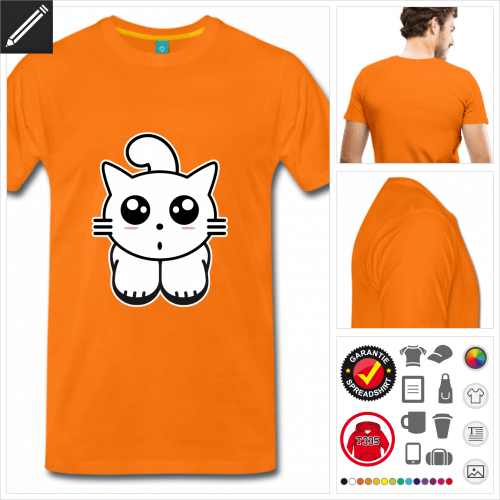 premium Katzen T-Shirt zu gestalten