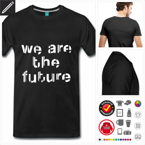 oranges Männer Future T-Shirt online gestalten