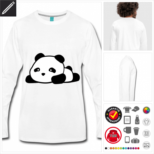 Panda T-Shirt für Männer personalisieren