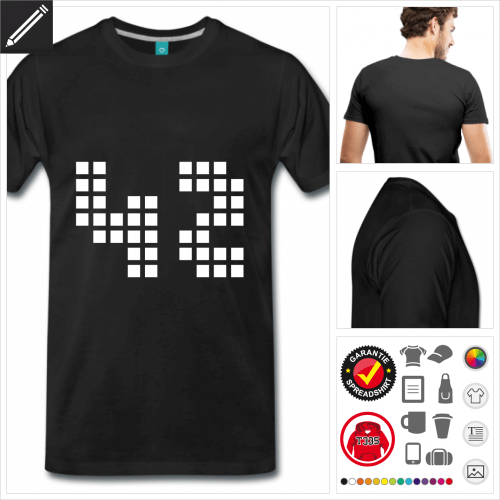Pixel T-Shirt basic online zu gestalten