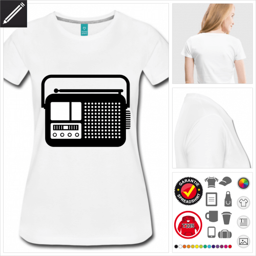 Frauen Radiogert T-Shirt zu gestalten