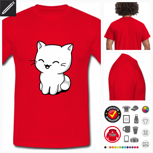 rotes Kätzchen T-Shirt online zu gestalten
