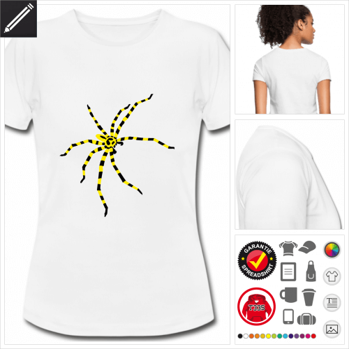 basic Webspinnen T-Shirt online gestalten