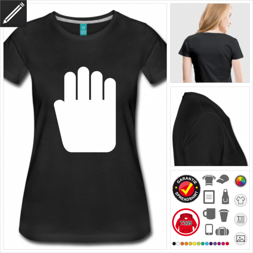 Stopp T-Shirt selbst gestalten. Online Druckerei