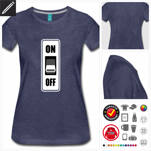 Frauen Geek T-Shirt online zu gestalten