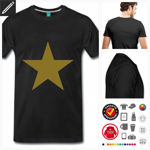 Sternen T-Shirt online zu gestalten