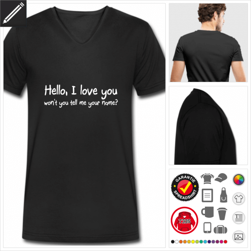 Sprüche T-Shirt online zu gestalten