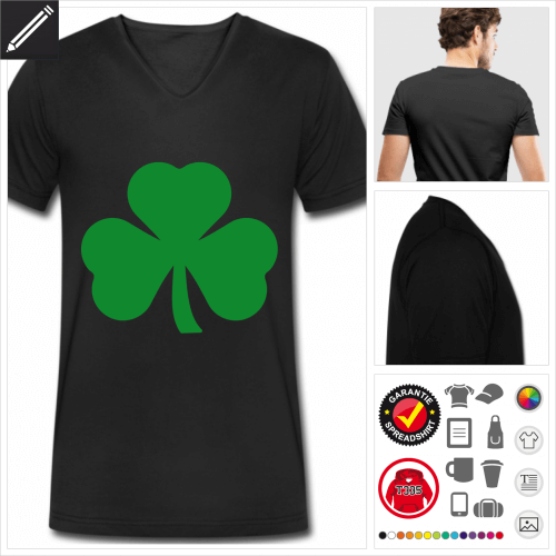 St Patricks Day T-Shirt selbst gestalten. Druck ab 1 Stuck