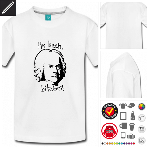 Teenager I'm Bach T-Shirt online zu gestalten