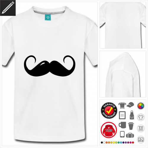 basic moustache T-Shirt online gestalten