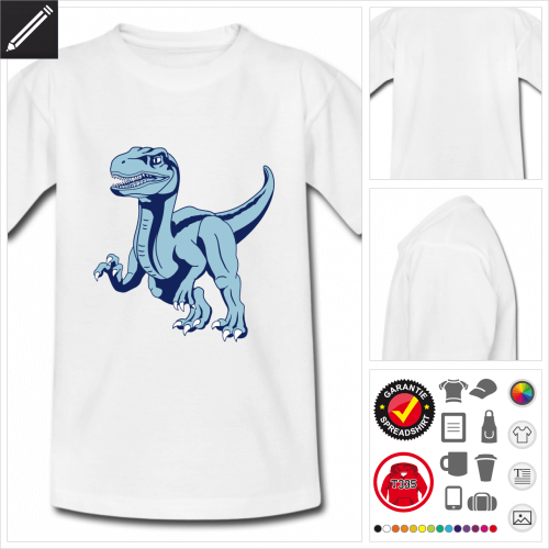 Dinosaurier Velociraptor T-Shirt online gestalten