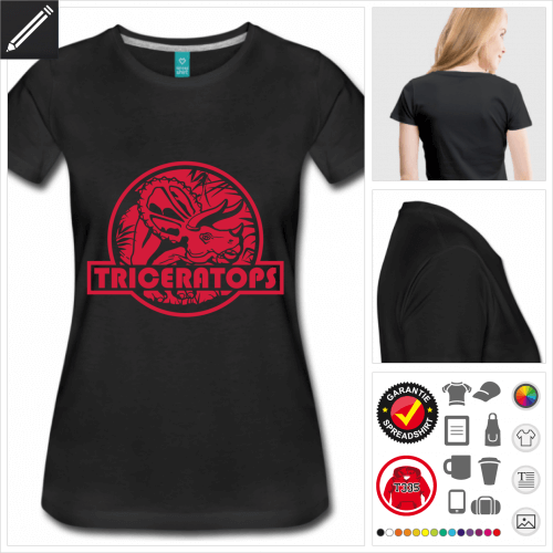 basic Triceratops T-Shirt selbst gestalten