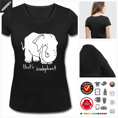 basic Irrelephant T-Shirt online Druckerei, höhe Qualität