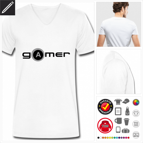 Gamer T-Shirt für Männer zu gestalten