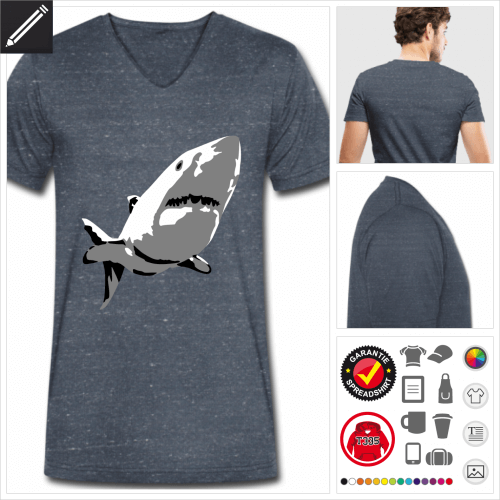 Ozean T-Shirt für Männer online Druckerei, höhe Qualität