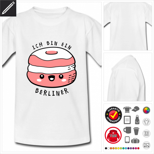 Teenager Ich bin ein Berliner T-Shirt zu gestalten