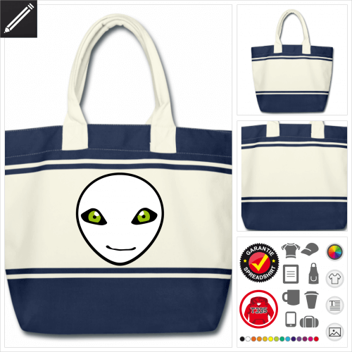 UFO Tasche selbst gestalten. Online Druckerei