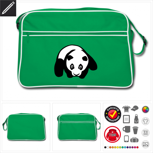 Panda Sporttasche online zu gestalten
