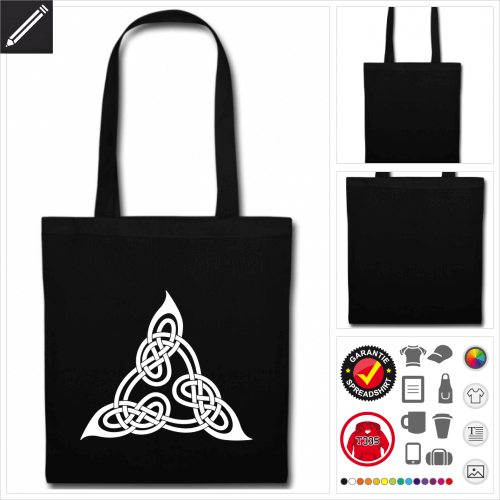 Keltischer Dreieck Tasche mit Griffen online gestalten