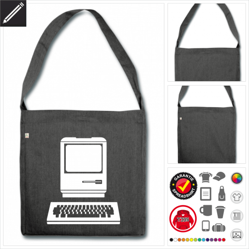 Computer Tasche selbst gestalten. Online Druckerei