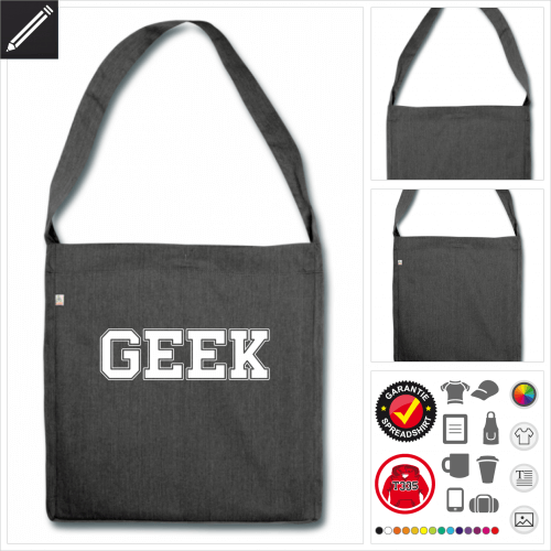 Geek Tasche personalisieren